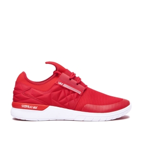 Tenis Bajos Supra FLOW RUN EVO Hombre Rojas/Blancas (MX-97217)